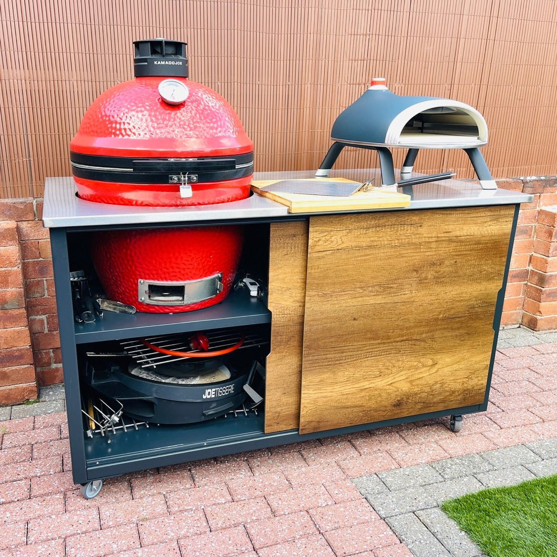 BIG4SPACE 150 Barrique Oak for Kamado Joe classic 2. Doncaster - KamadoSpace
