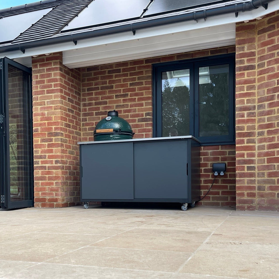 BIG4SPACE 150 Carbon Grey for Big Green Egg Large. Surrey. - KamadoSpace