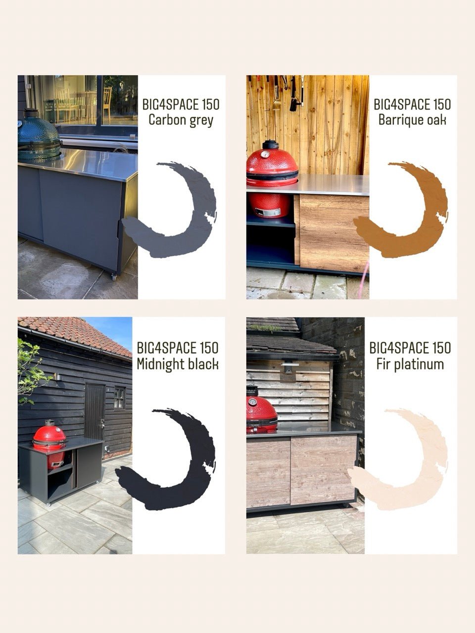 BIG4SPACE Outdoor Kitchens for Kamado Joe and Big Green Egg: The Ultimate in Luxury and Design - KamadoSpace