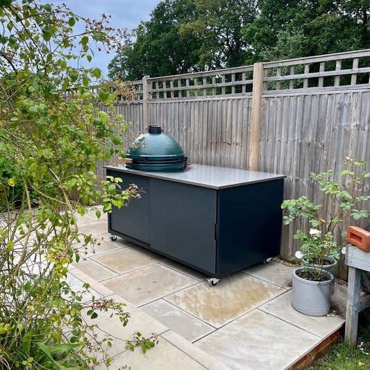 Elevate Your Outdoor Cooking with the BIG4SPACE 180: The Ultimate Kamado Kitchen for the Big Green Egg Extra Large - KamadoSpace