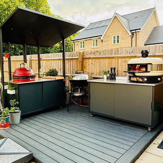 The Outdoor Kitchen Redefined: BIG4SPACE Kamado Kitchen, Gozney Pizza Oven Table & Gazebo - KamadoSpace