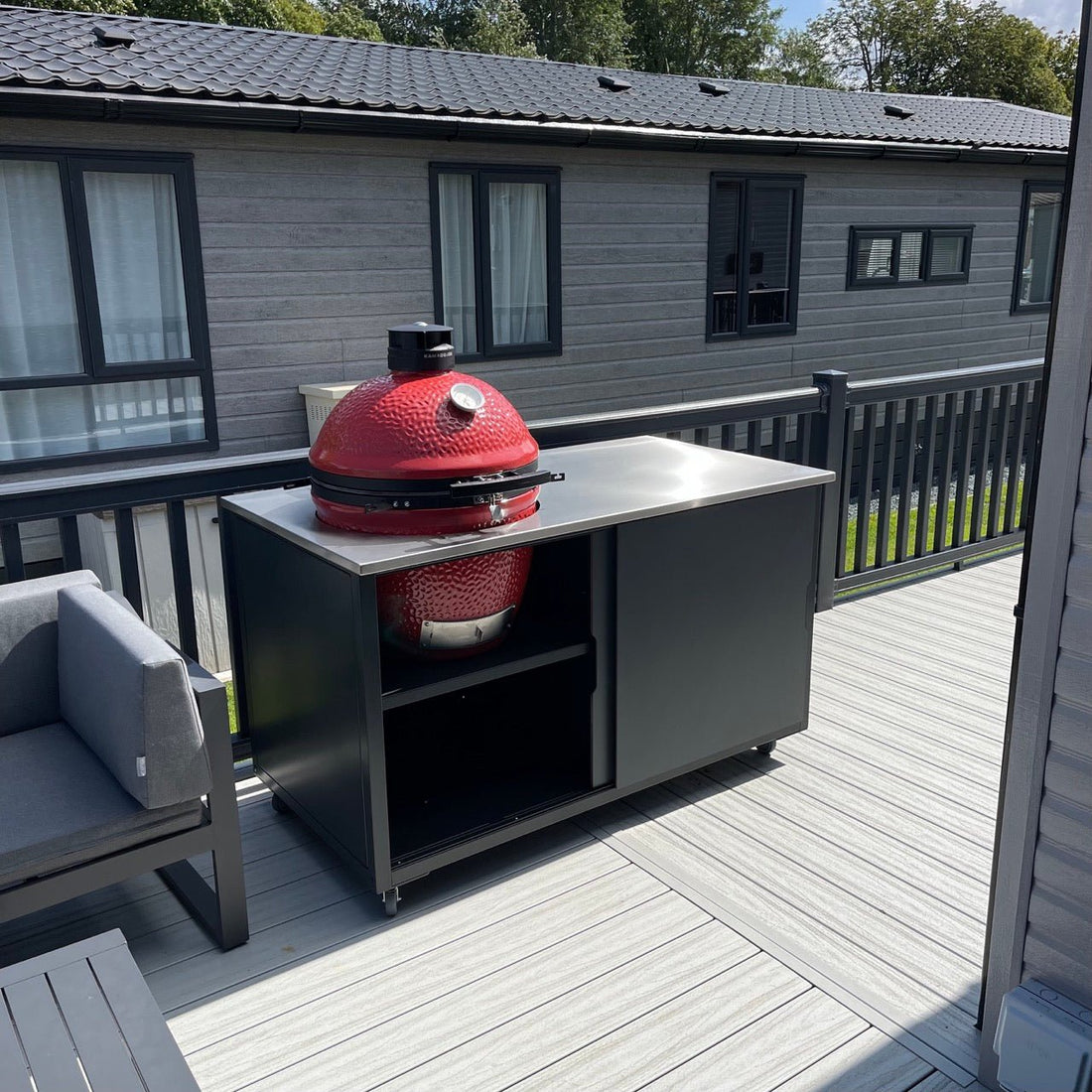 Transform Your Caravan Terrace with the BIG4SPACE Kamado Kitchen for Kamado Joe - KamadoSpace