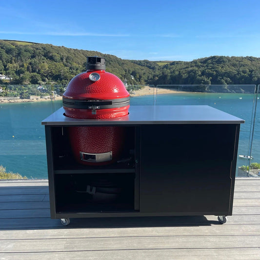 BIG4SPACE 150 Kamado Table for Kamado Joe Classic – Premium Outdoor Kitchen - KamadoSpace