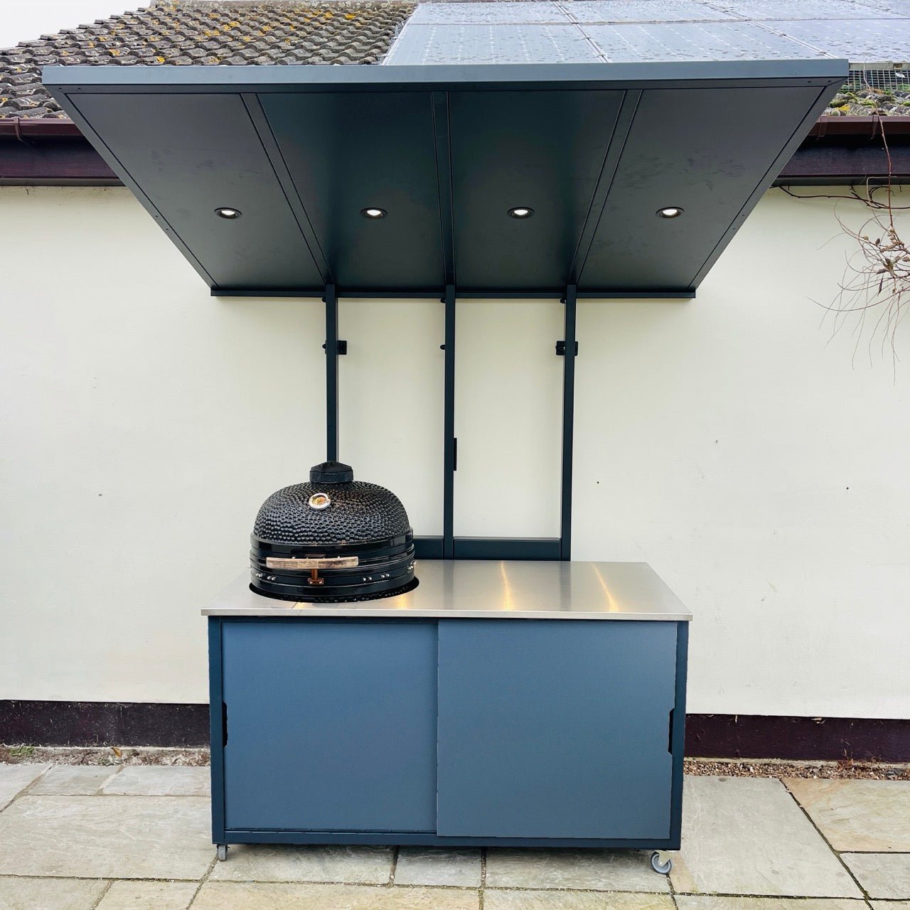 BIG4SPACE BBQ Gazebo - KamadoSpace. Canopy. Owning. Outdoor kitchen. Outdoor island. Kamado kitchen.