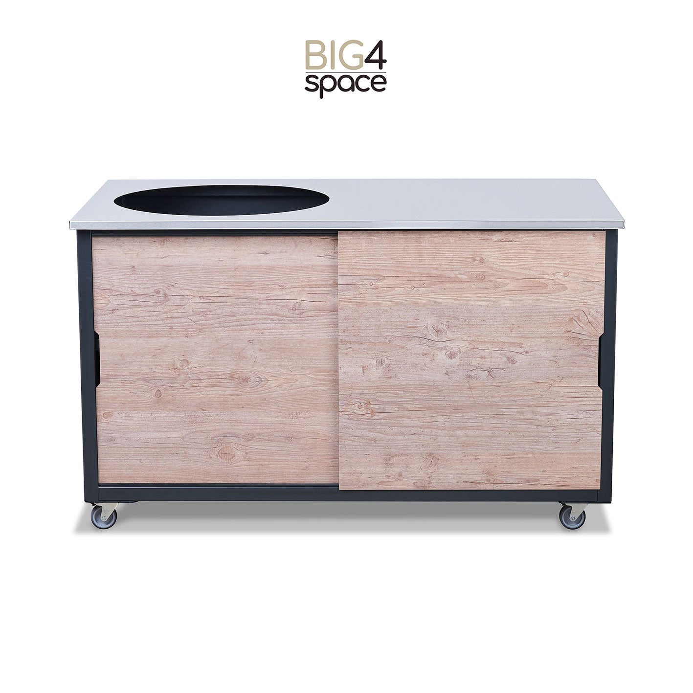 BIG4SPACE 150 kamado table fir platinum - KamadoSpace