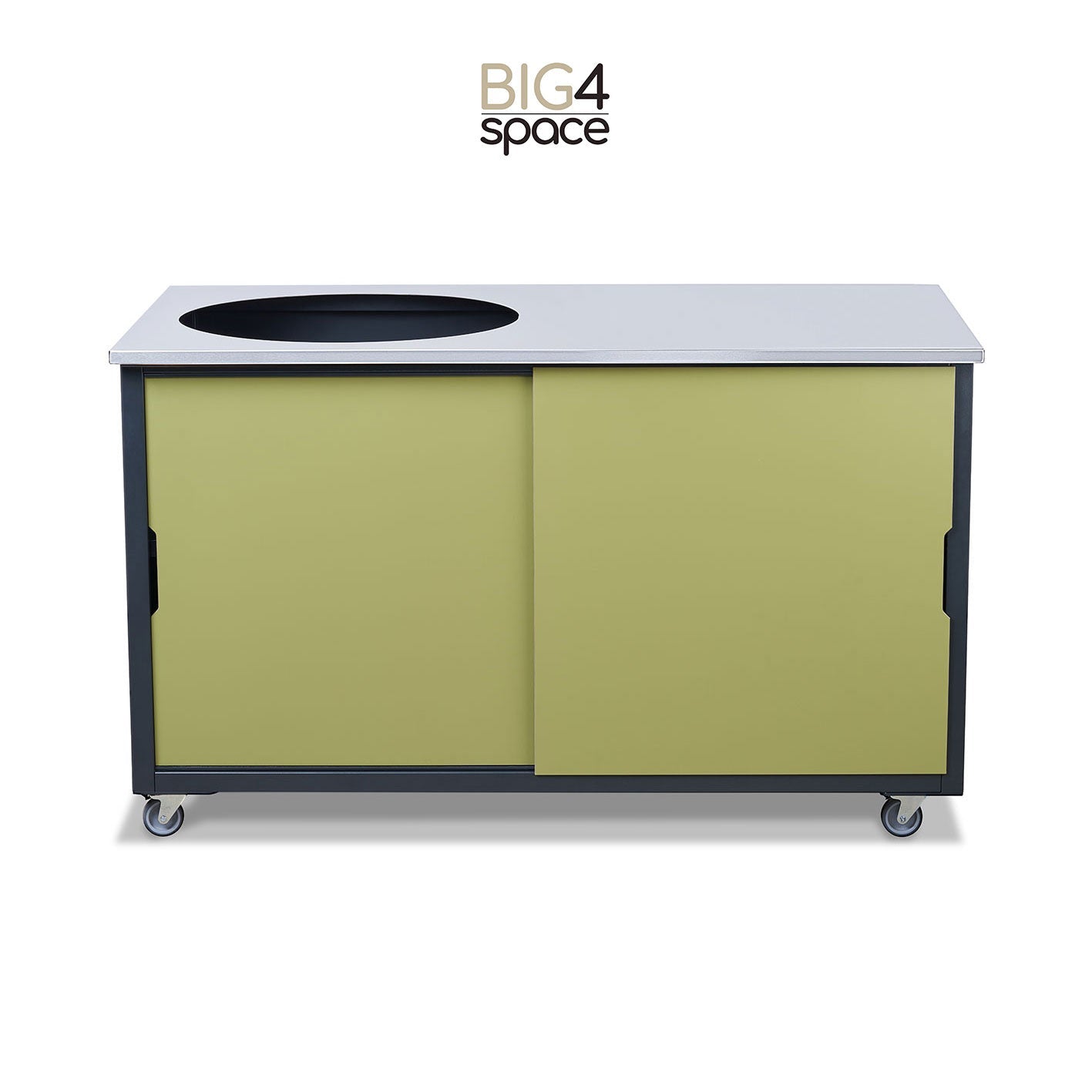 BIG4SPACE 150 kamado table olive - KamadoSpace