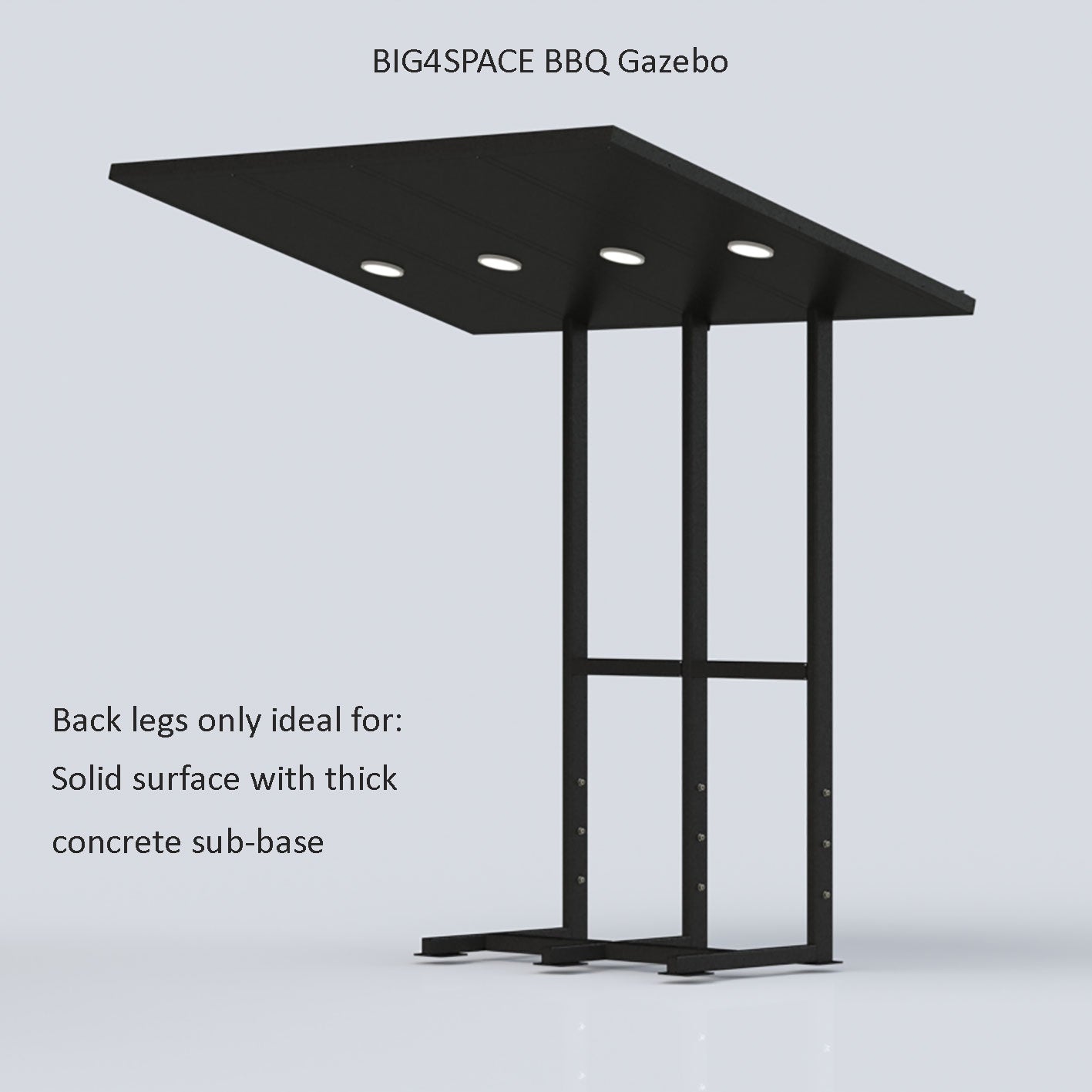 BIG4SPACE BBQ Gazebo - KamadoSpace