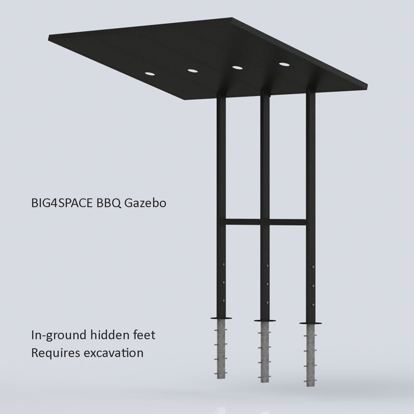 BIG4SPACE BBQ Gazebo - KamadoSpace