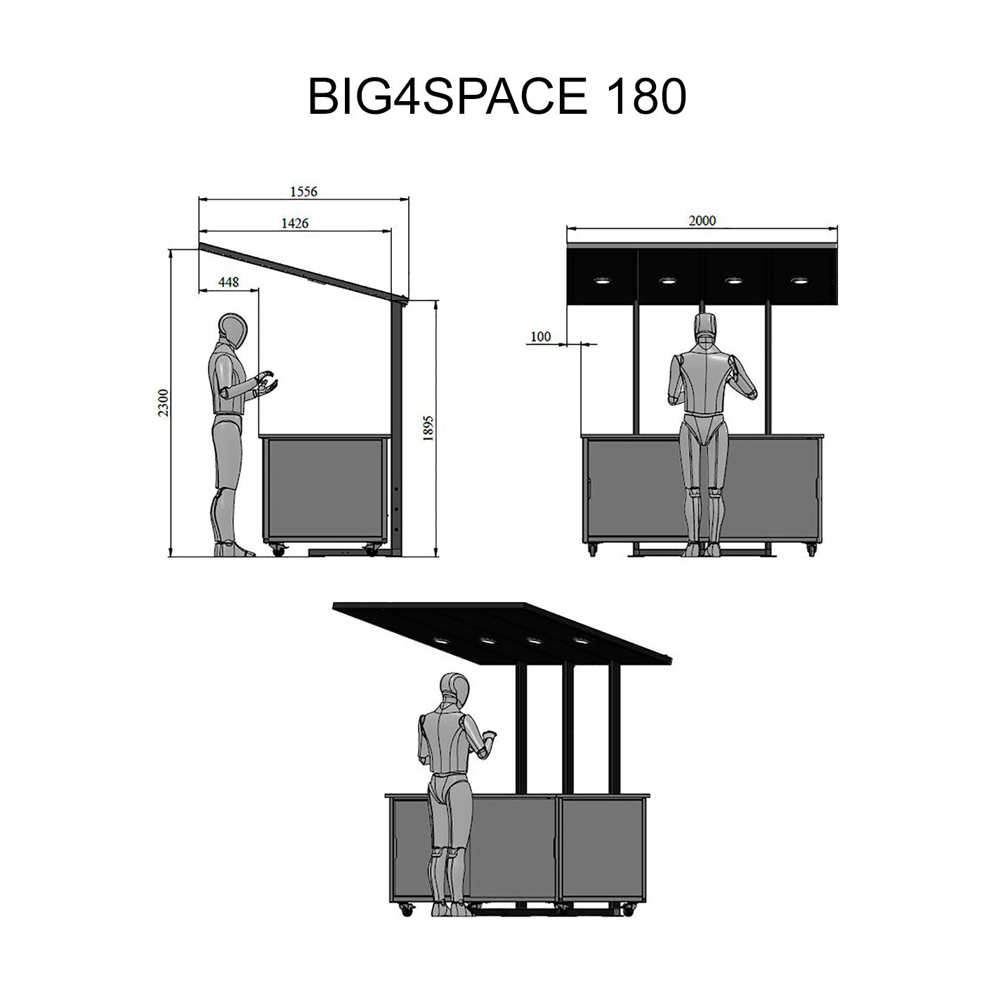 BIG4SPACE BBQ Gazebo - KamadoSpace - Gazebo - Pergola - Shelter