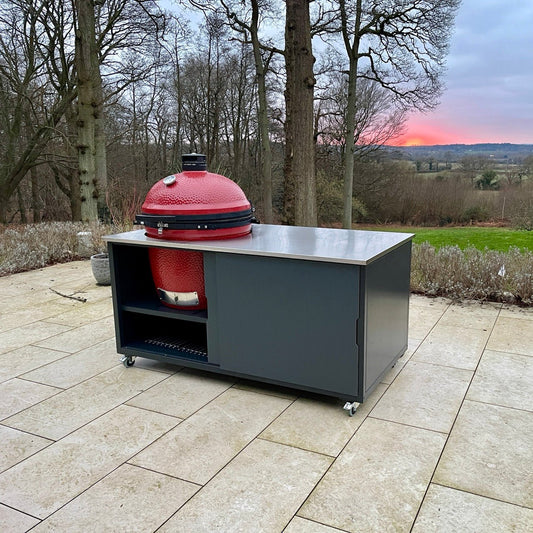 BIG4SPACE 180 outdoor kitchen for Kamado Joe Big Joe 3. Reading. - KamadoSpace