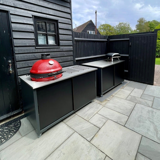 The Limited Edition Midnight Black BIG4SPACE Kamado Kitchen - KamadoSpace