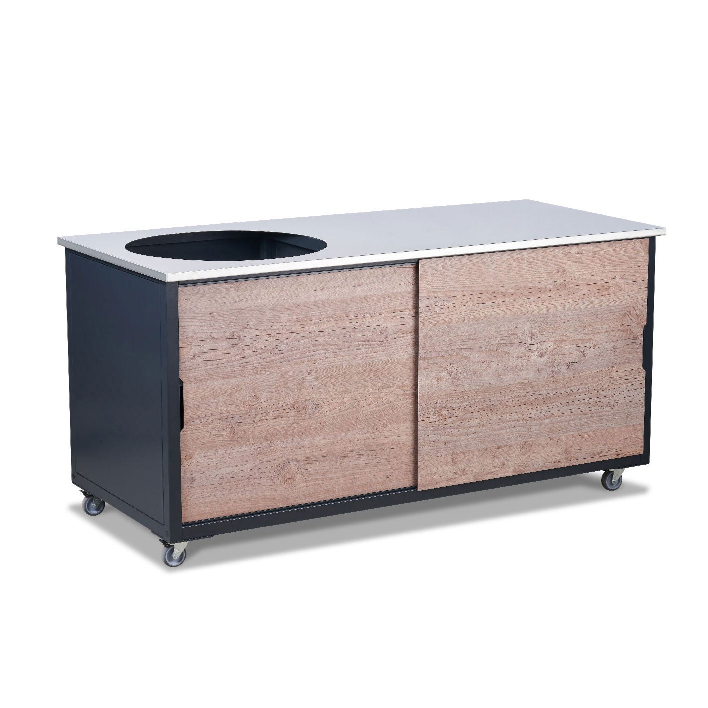 BIG4SPACE 180 kamado kitchen fir platinum. Outdoor kitchen. Kamado table. Kamado joe, Big Green Egg. KamadoSpace