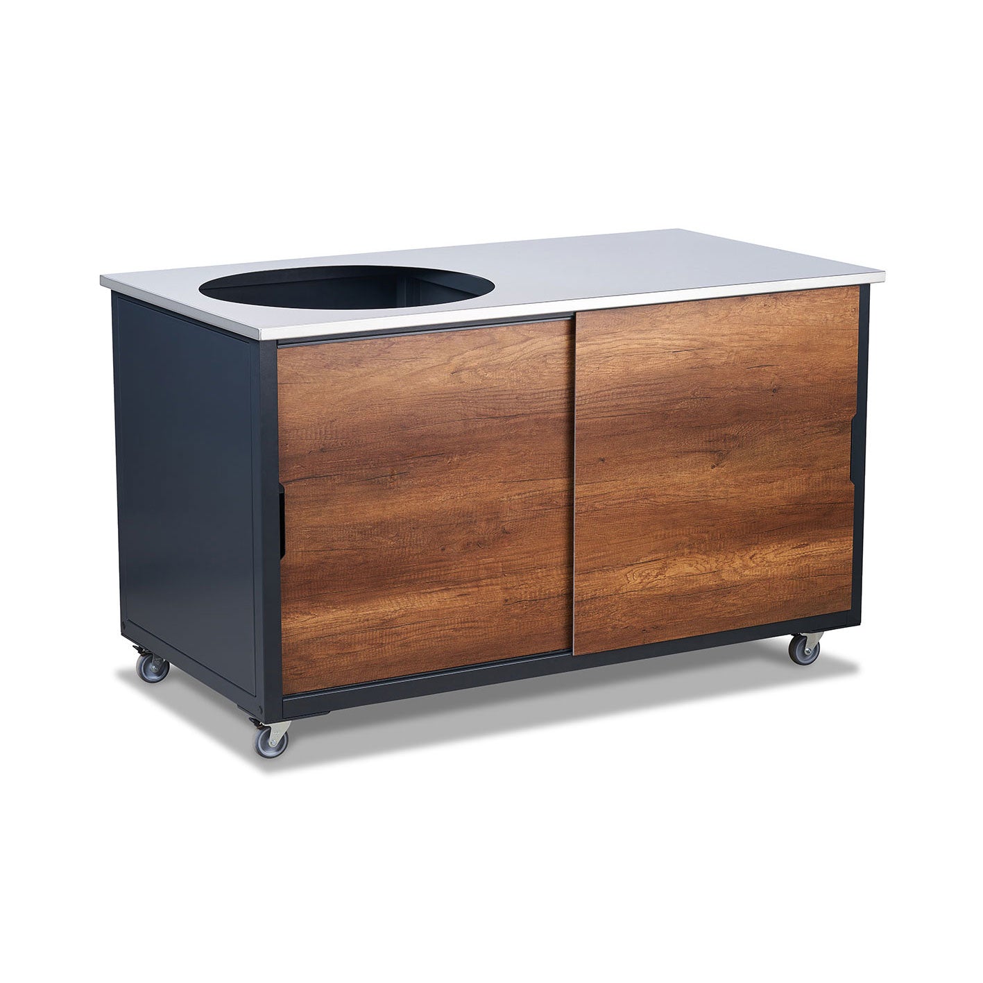 BIG4SPACE 150 kamado table barrique oak - KamadoSpace