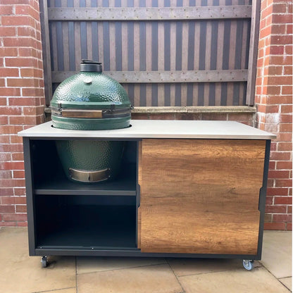 BIG4SPACE 150 Kamado Table for Big Green Egg Large – Premium Outdoor Kitchen - KamadoSpace