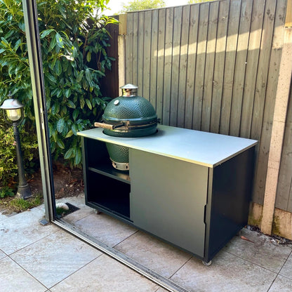 BIG4SPACE 150 Kamado Table for Big Green Egg Large – Premium Outdoor Kitchen - KamadoSpace
