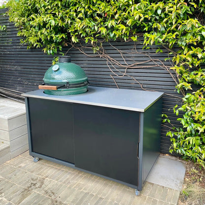 BIG4SPACE 150 Kamado Table for Big Green Egg Large – Premium Outdoor Kitchen - KamadoSpace