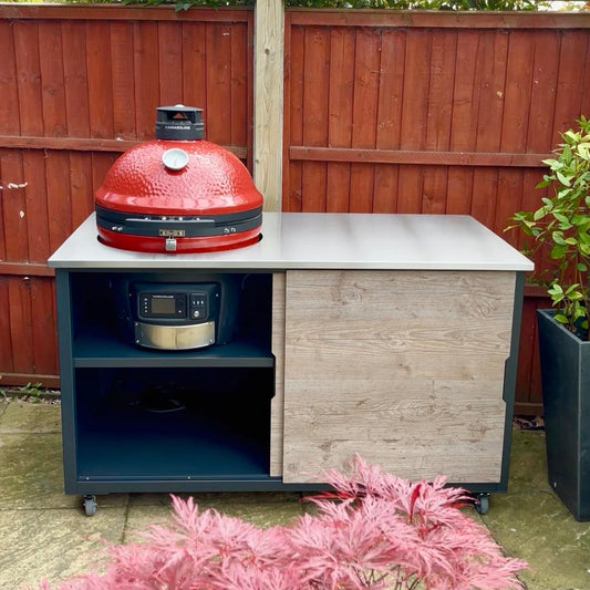 BIG4SPACE 150 Kamado Table for Kamado Joe Konnected Joe – Premium Outdoor Kitchen - KamadoSpace