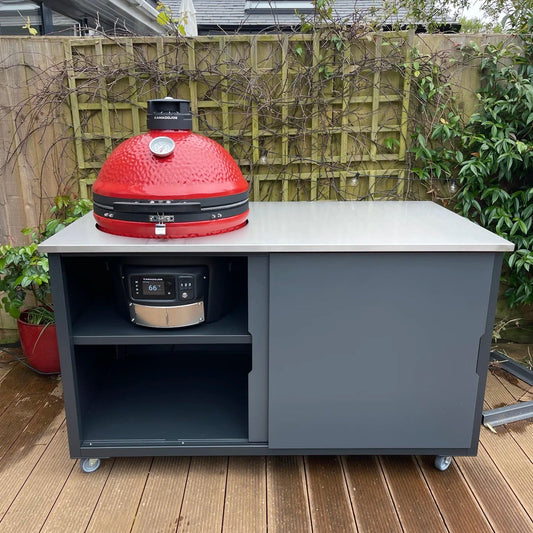 BIG4SPACE 150 Kamado Table for Kamado Joe Konnected Joe – Premium Outdoor Kitchen - KamadoSpace