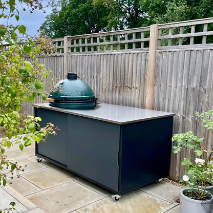 BIG4SPACE 180 Kamado Table for Big Green Egg XL – Premium Outdoor Kitchen - KamadoSpace