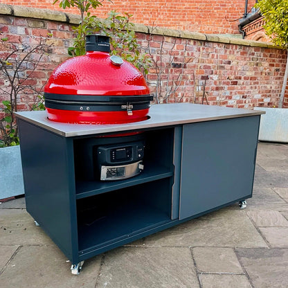 BIG4SPACE 180 Kamado Table for Kamado Joe Big Joe Konnected – Premium Outdoor Kitchen - KamadoSpace