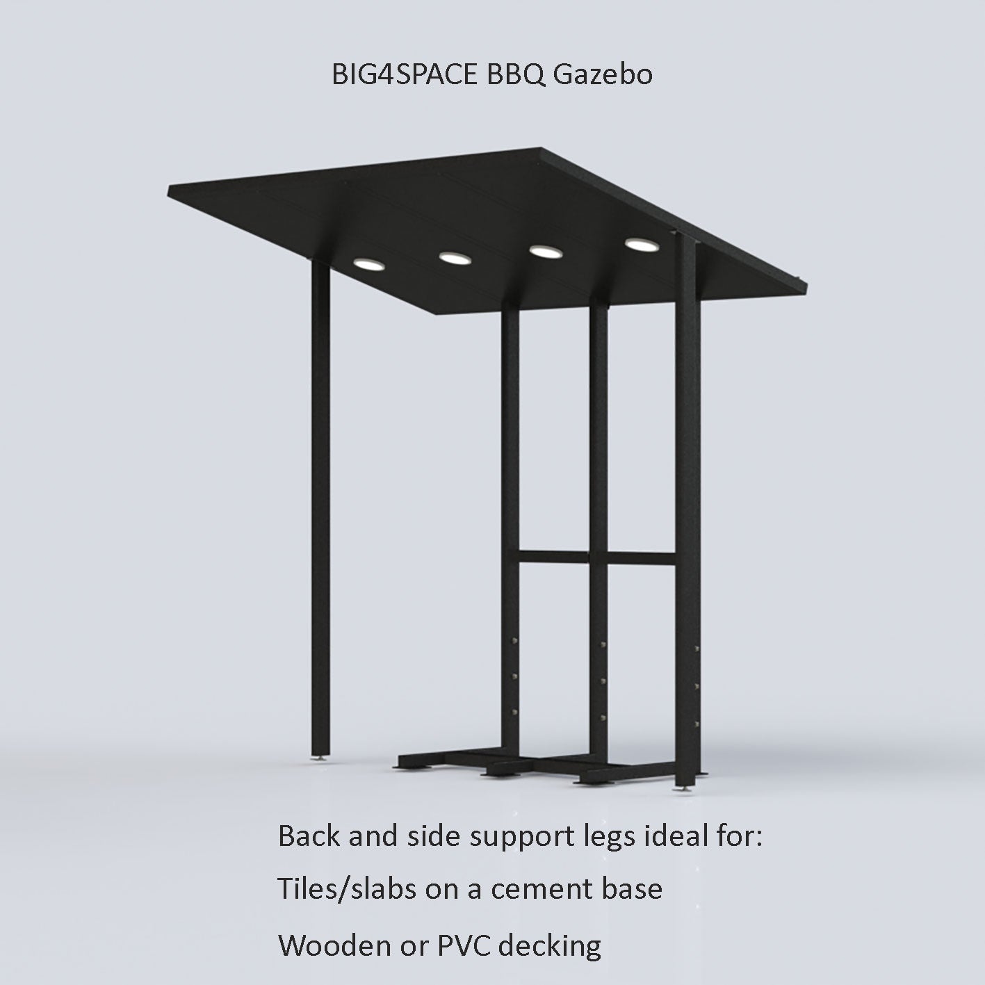BIG4SPACE BBQ Gazebo - KamadoSpace